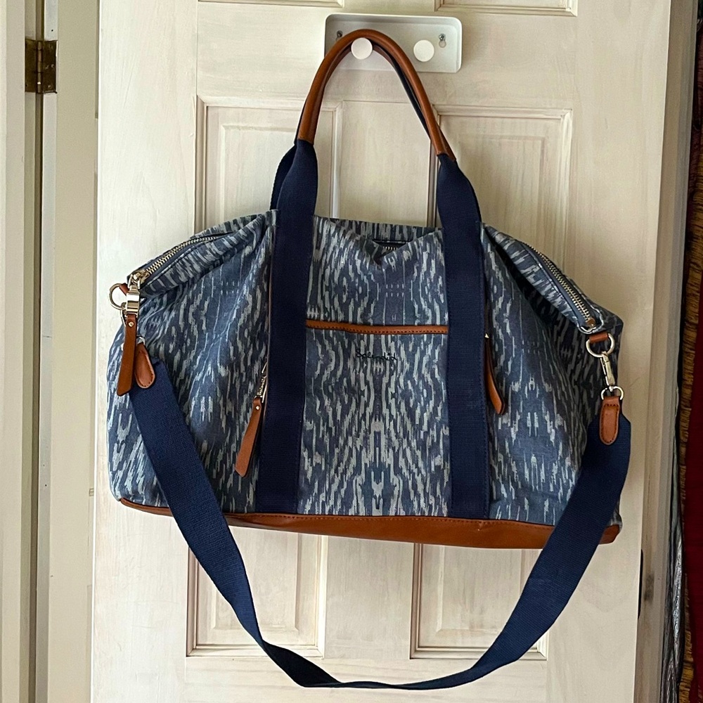 Anthropologie Splendid denim weekender bag